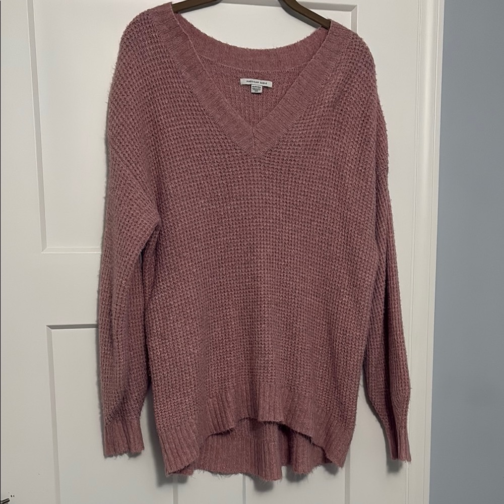 Women's light pink knit sweater size: XS